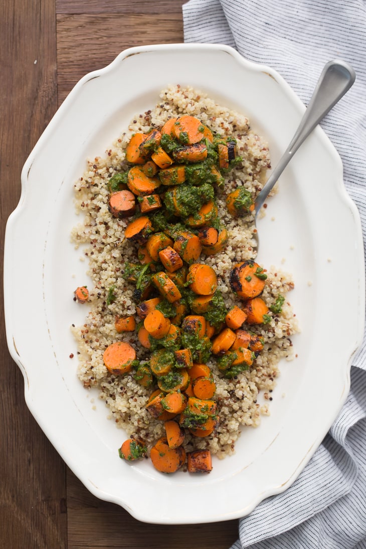 Grilled Carrots with Chermoula | @naturallyella