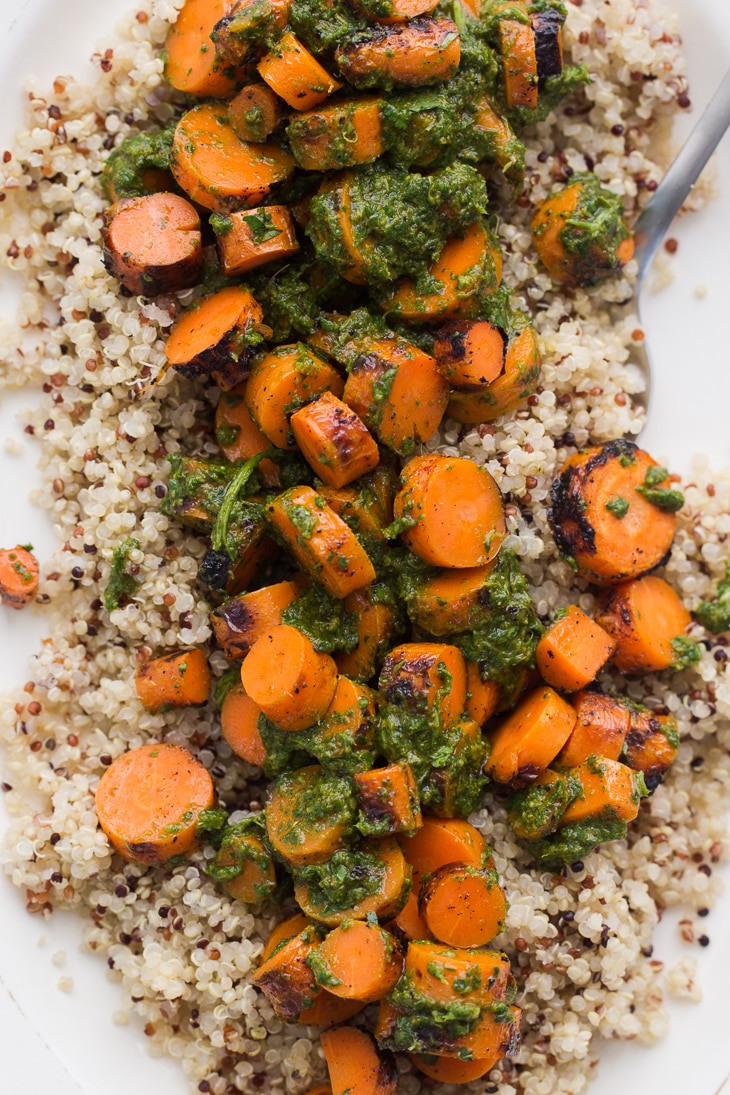 Grilled Carrots with Chermoula | @naturallyella