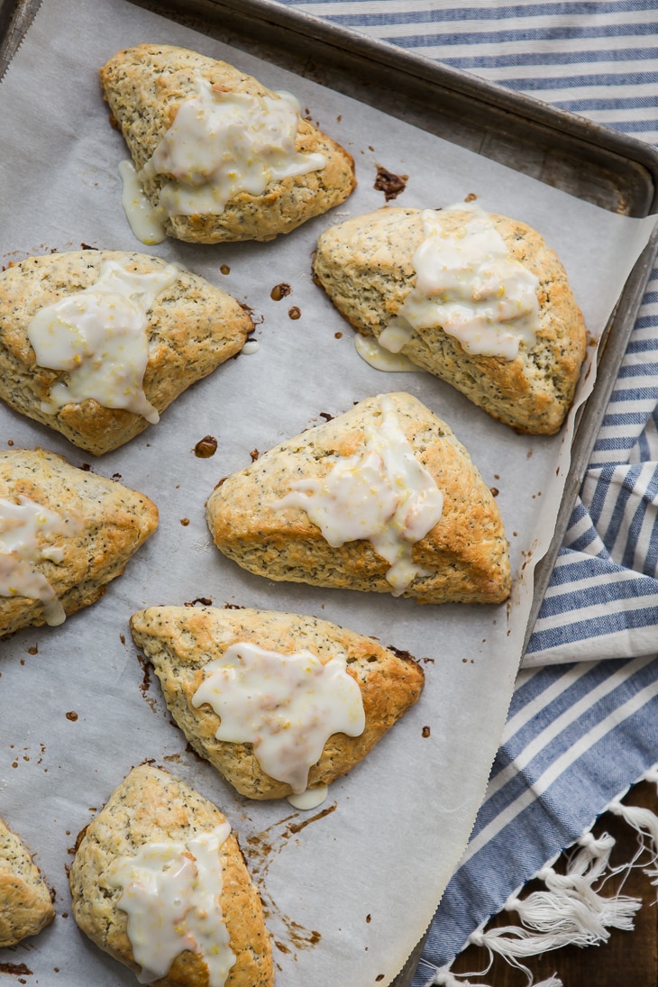 Lemon Poppy Seed Scones | @naturallyella