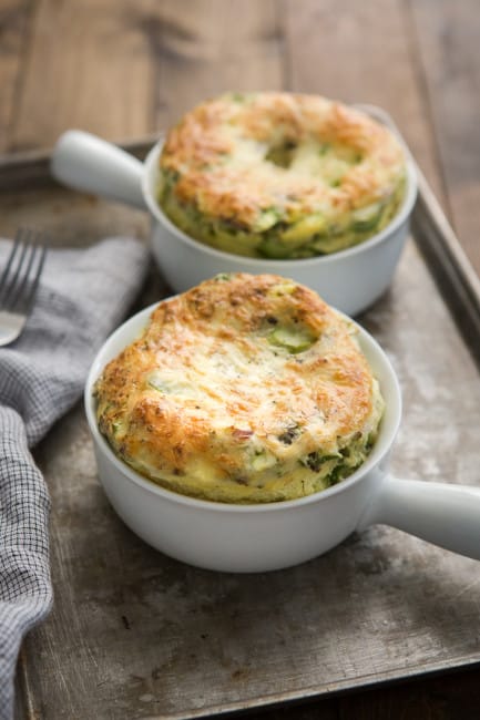 Vegetable Egg Bake With Grains And Cheese 