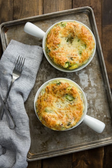 Vegetable Egg Bake with Grains and Cheese | Naturally Ella