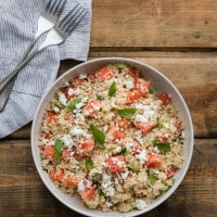 Minted Summer Couscous with Watermelon and Feta- Simply Ancient Grains