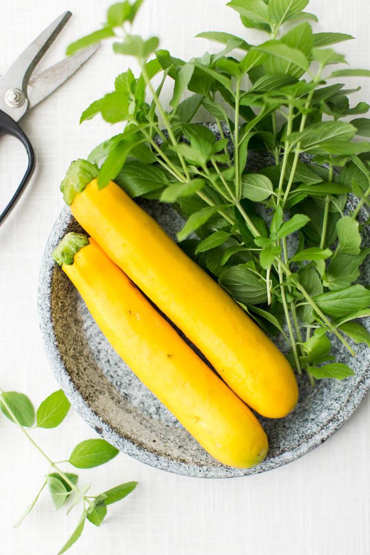 Summer Squash and Basil | http://naturallyella.com