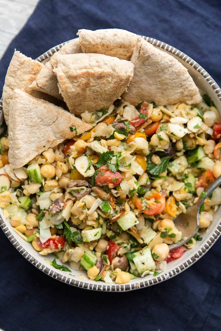 Mediterranean Chickpea Salad | @naturallyella