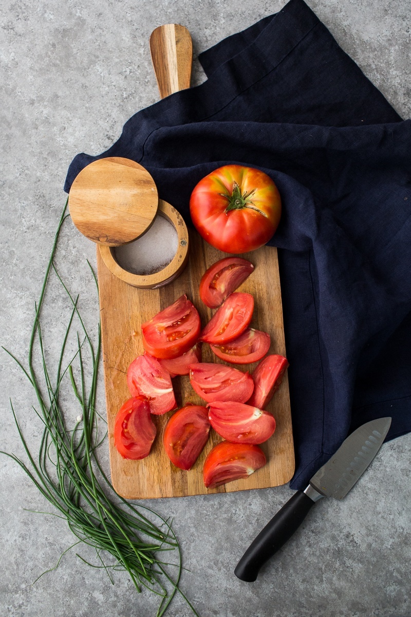 Sliced Heirloom Tomatoes | http://naturallyella.com