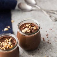 Milk Chocolate Yogurt Pots with Peanut Butter from Yogurt Culture