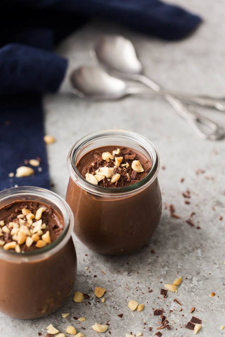 Milk Chocolate Yogurt Pots with Peanut Butter from Yogurt Culture