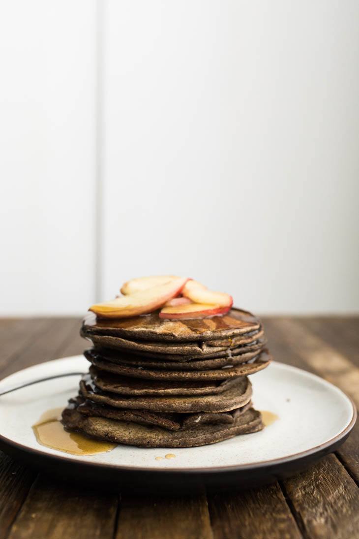 Gluten-Free Buttermilk Buckwheat Pancakes | http://naturallyella.com