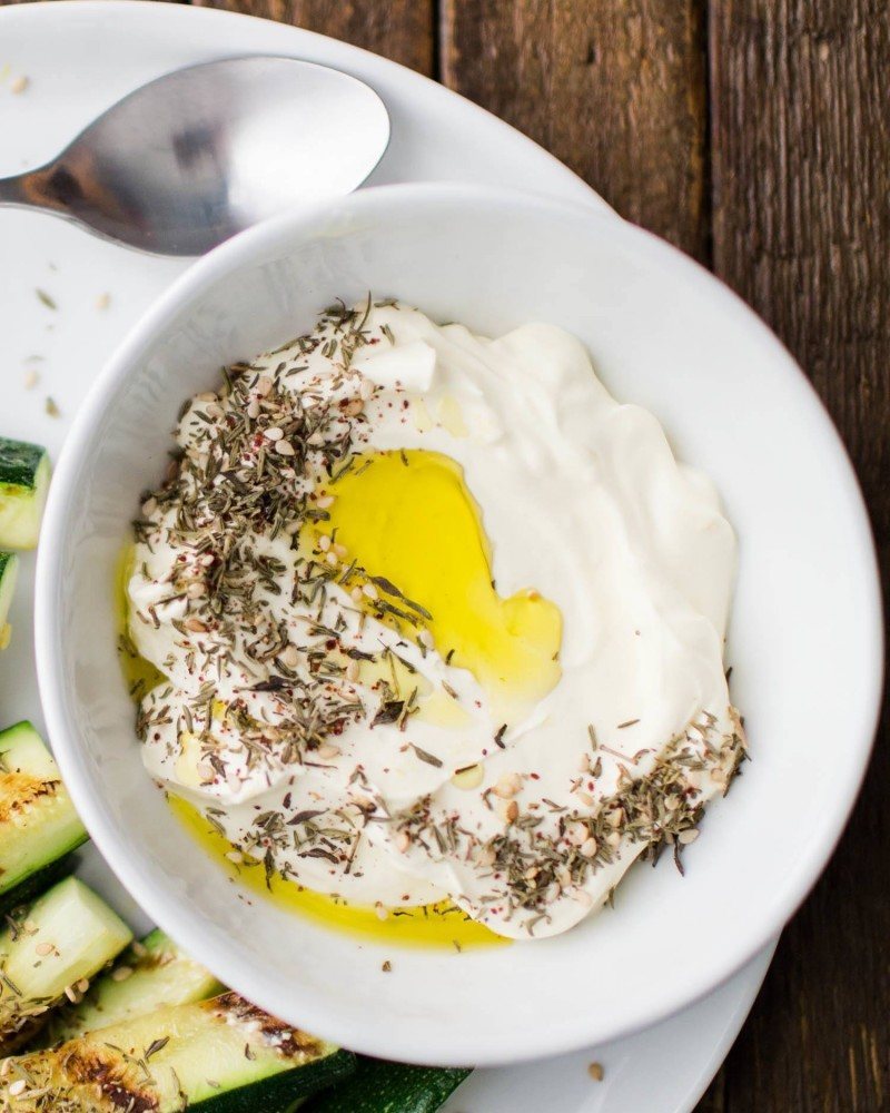 Lemon Labneh with Za'atar | http://naturallyella.com