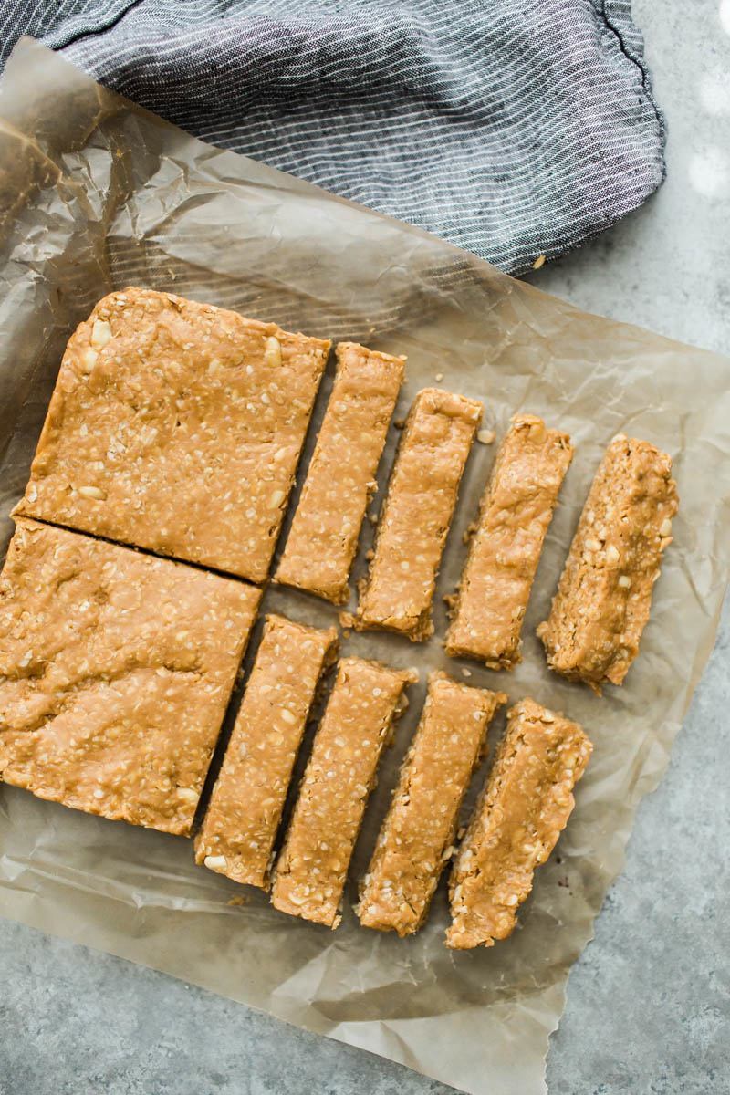 Peanut Butter Bars | http://naturallyella