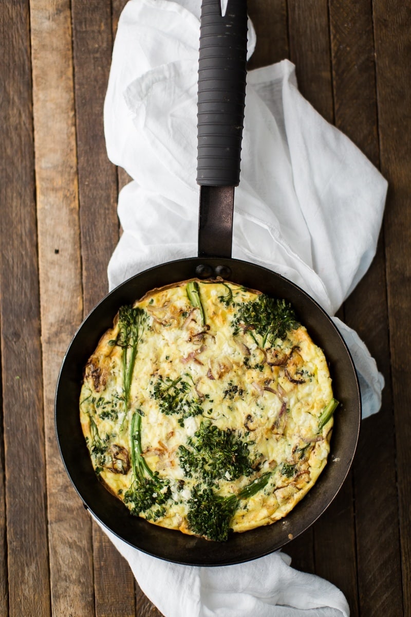 Baby Broccoli Frittata | http://naturallyella.com