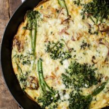 Baby Broccoli Frittata with Feta