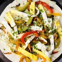 Breakfast Quesadillas with Bell Peppers