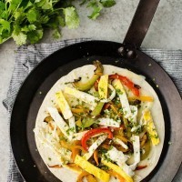 Breakfast Quesadillas with Peppers | http://naturallyella.com