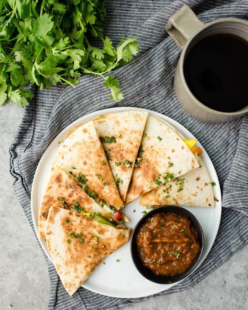 Breakfast Quesadillas | http://naturallyella.com