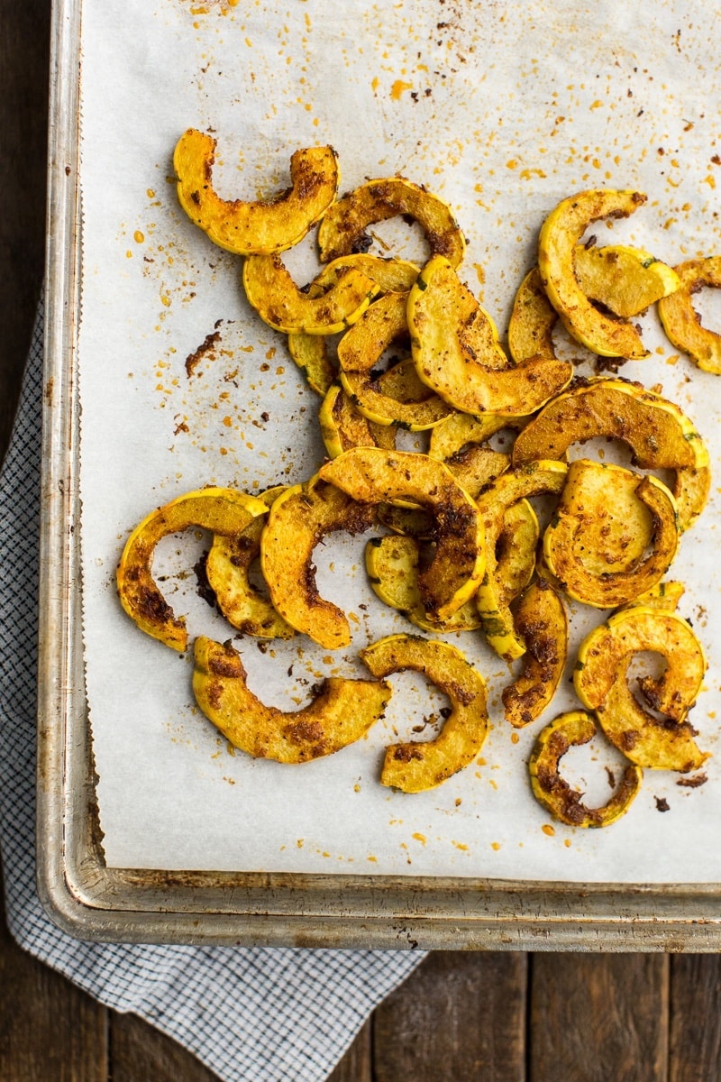 Roasted Delicata Squash with Adobo Seasoning