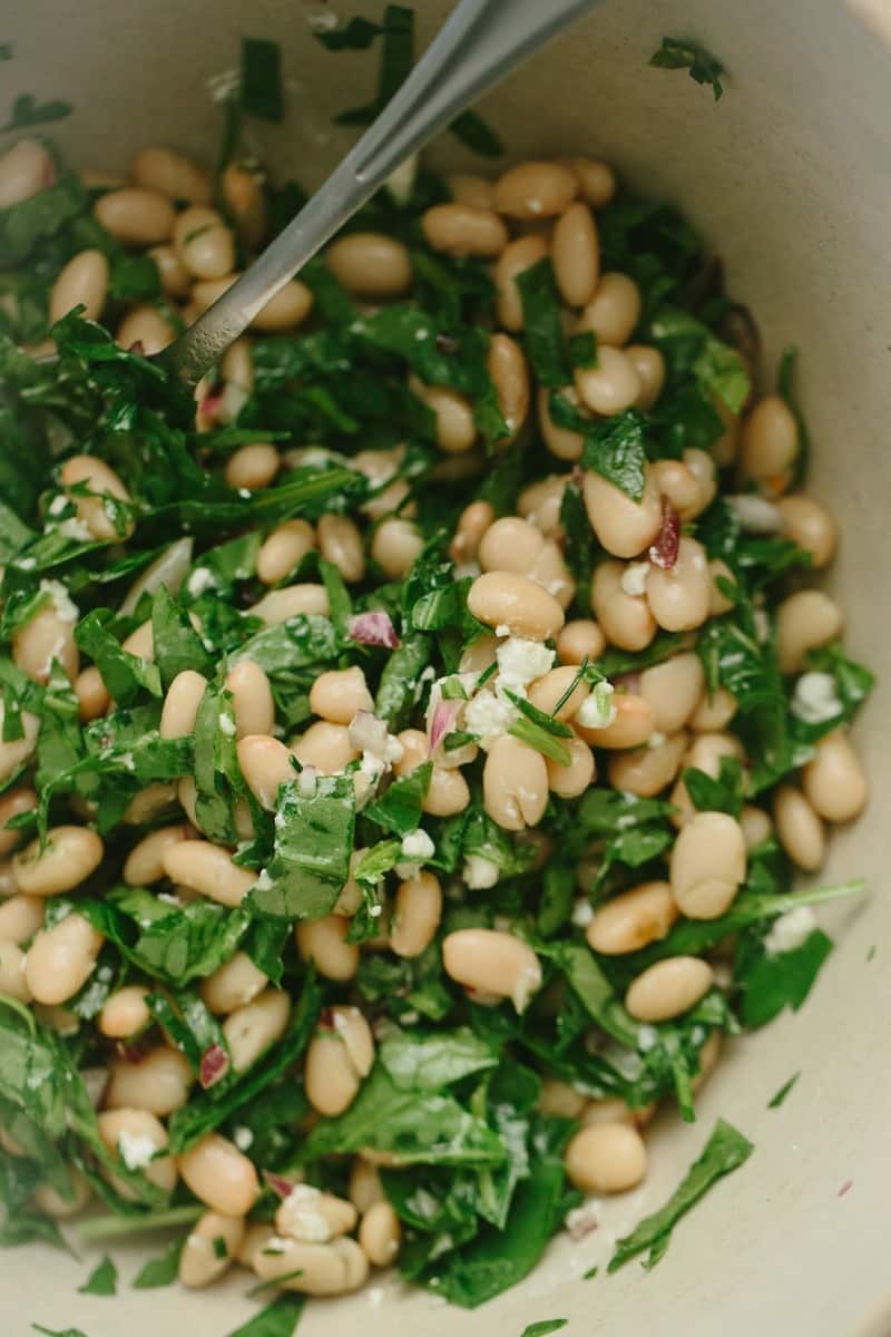 Cannellini Bean and Spinach Salad