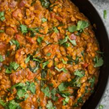 Red Lentils and Spinach in Masala Sauce-image