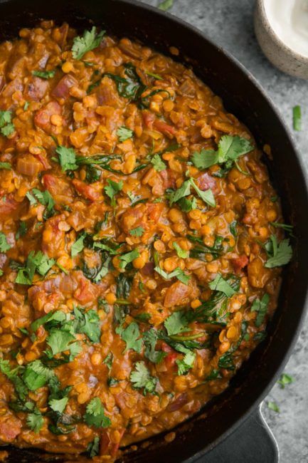 Spinach and Red Lentil Masala | @naturallyella