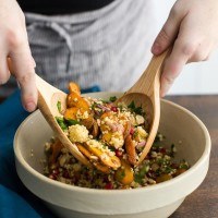 Moroccan Carrot Salad with Millet and Pomegranate