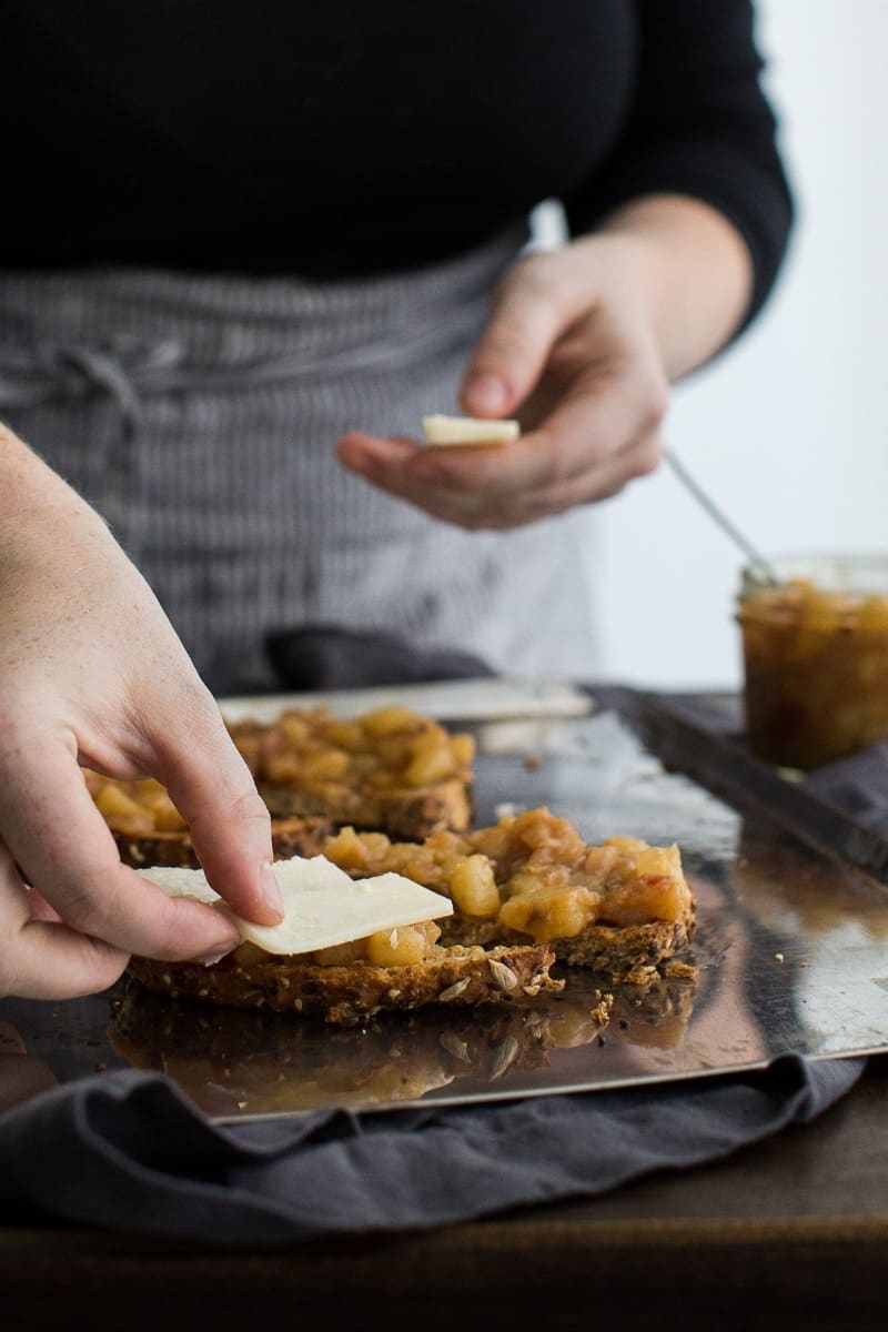 Pear Chutney Cheddar Toast