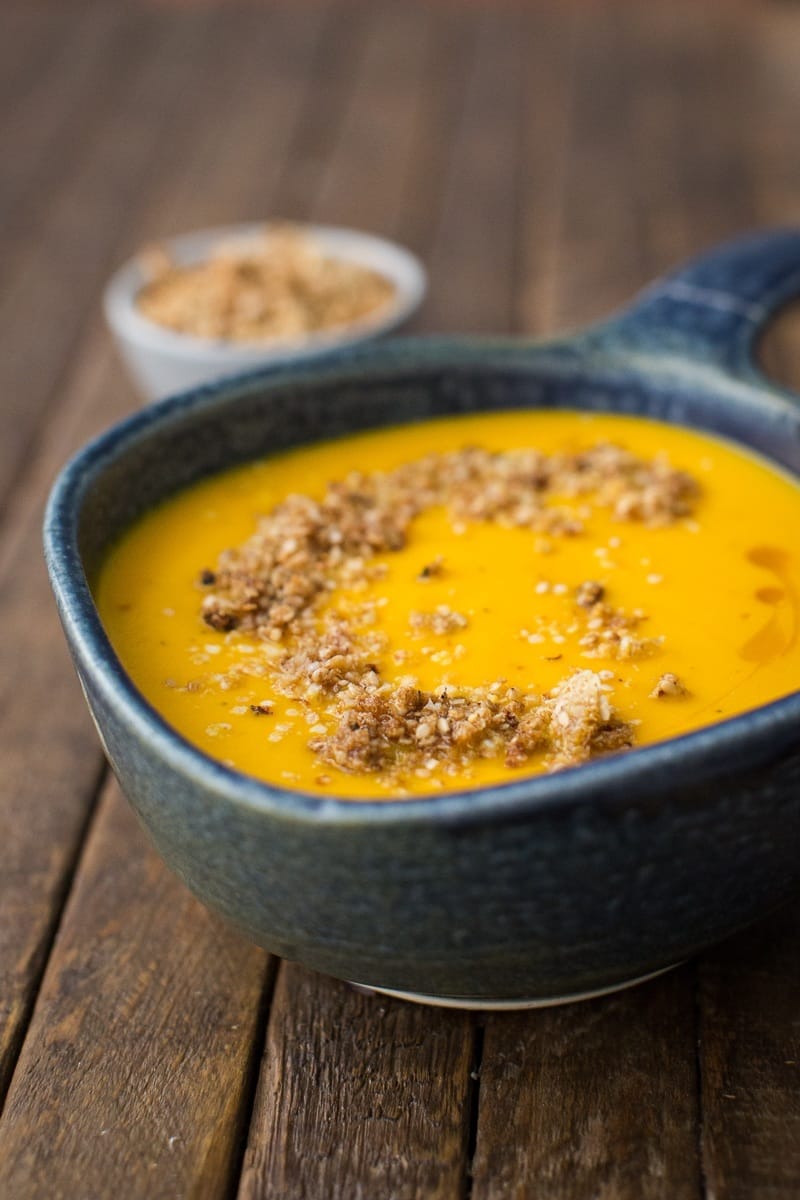 Vegan Sesame Kabocha Squash Soup