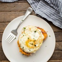 Butternut Squash Toast with Fried Eggs and Onions