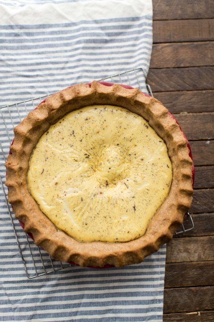 Maple Custard Pie with Spelt Crust