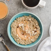 Steel Cut Oats with Citrus Curd and Almonds