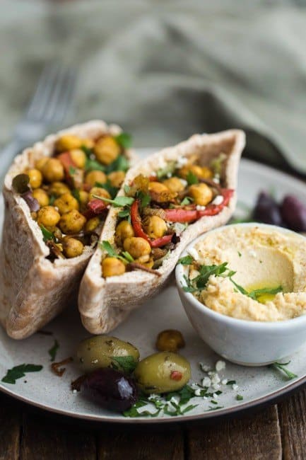 Chickpea Shawarma Stuffed Pita