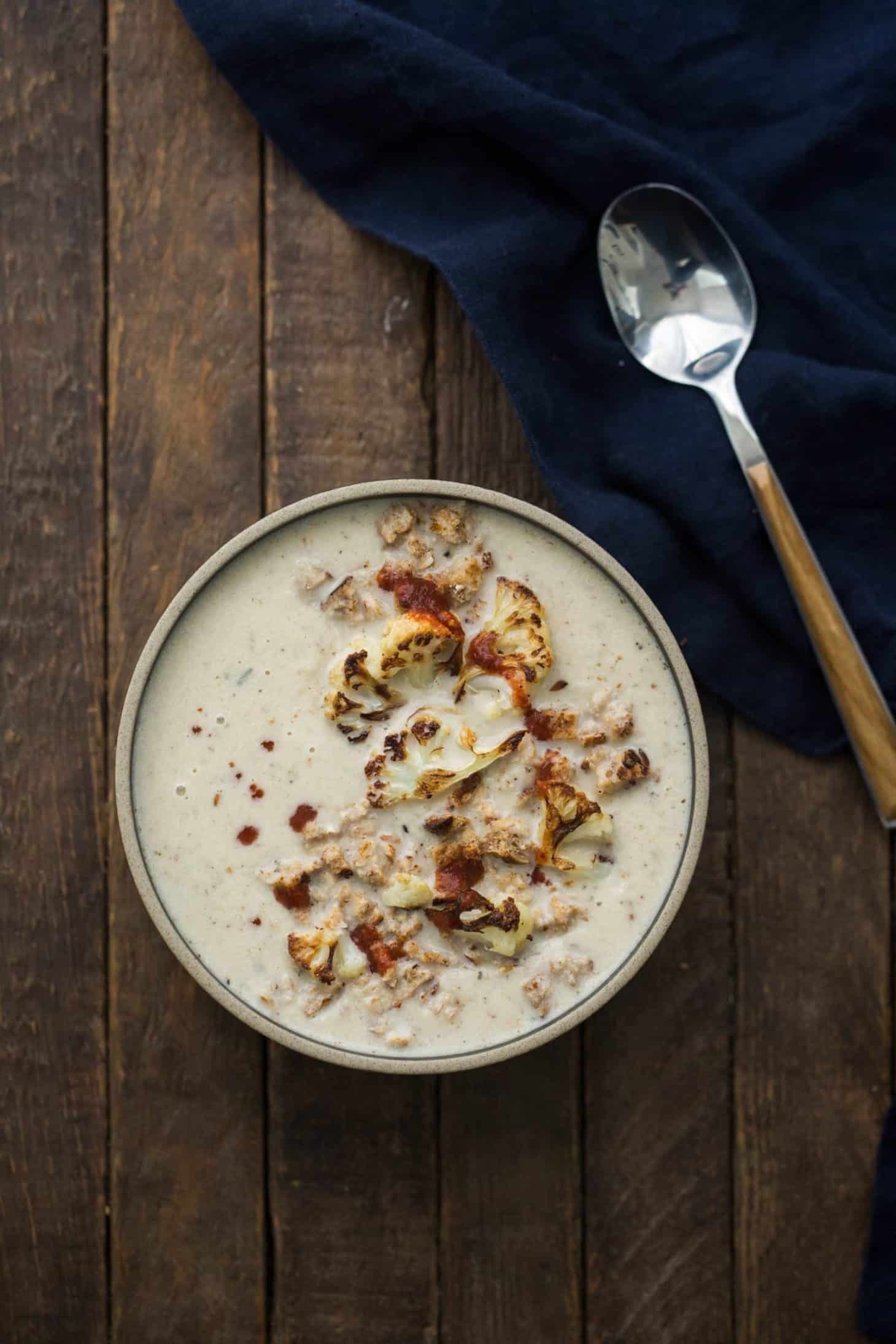 Roasted Cauliflower Soup