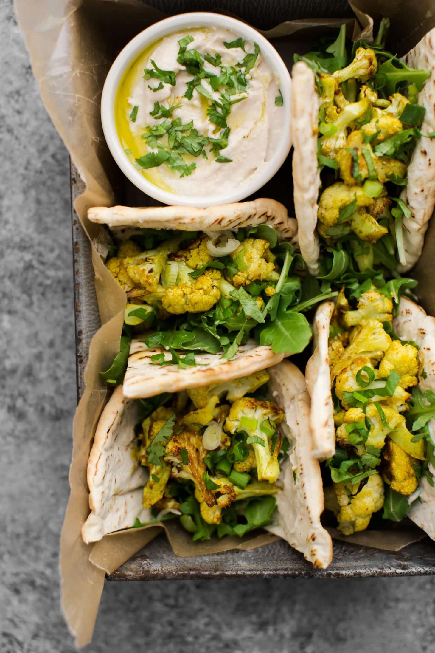 Curried Cauliflower Wrap | 30 Minute Vegetarian Dinners