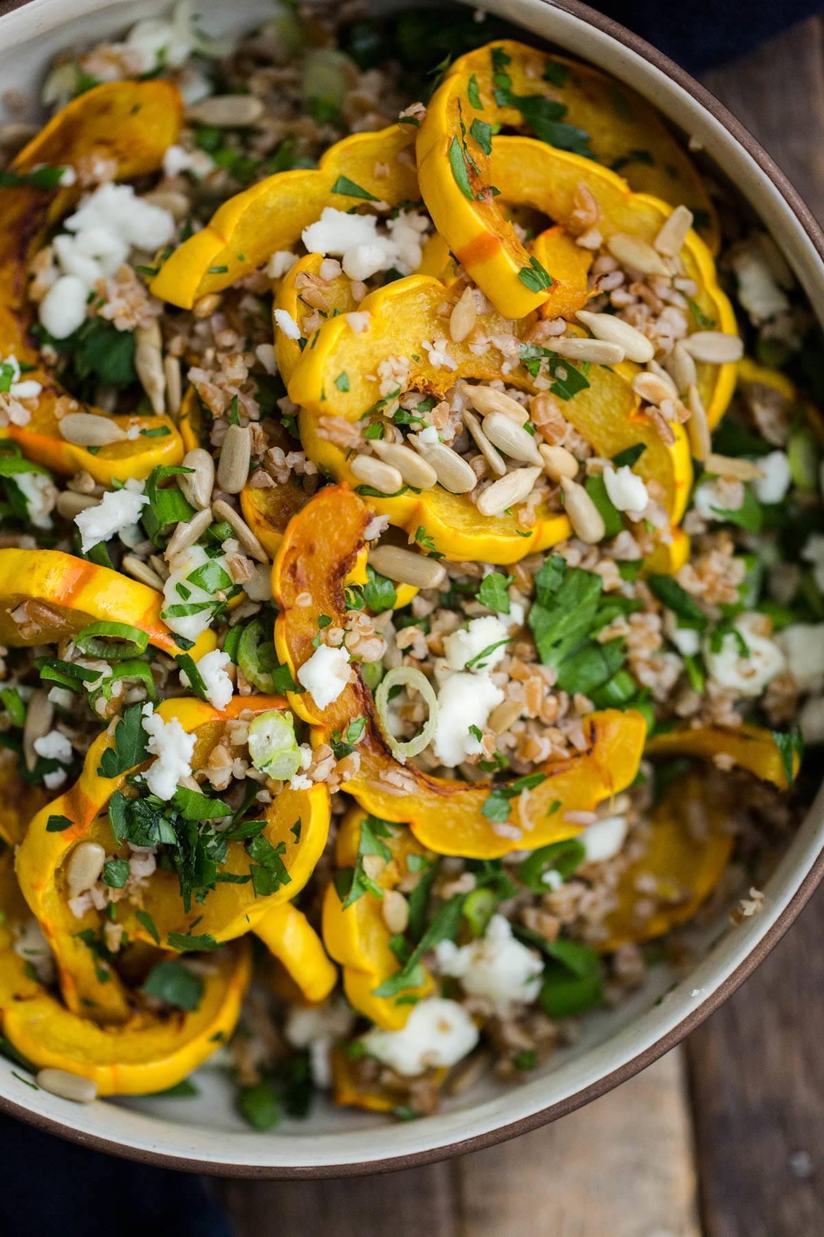 Roasted Delicata Squash Salad