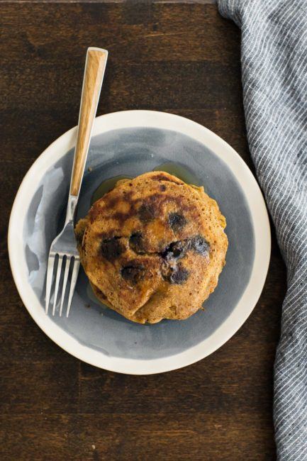 Blueberry Cornmeal Pancakes