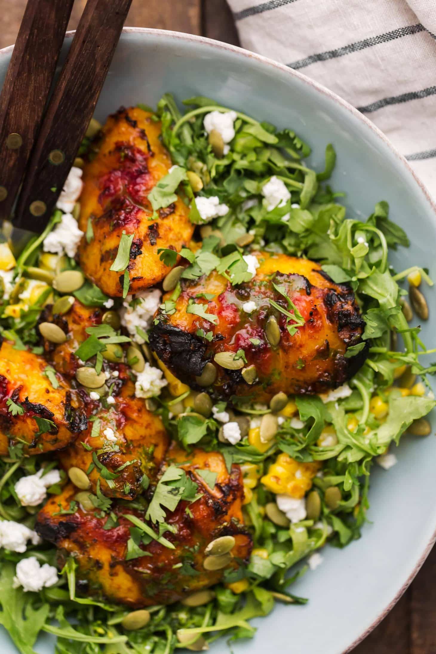 Chipotle Peach Salad | Vegetarian Grilling Recipes