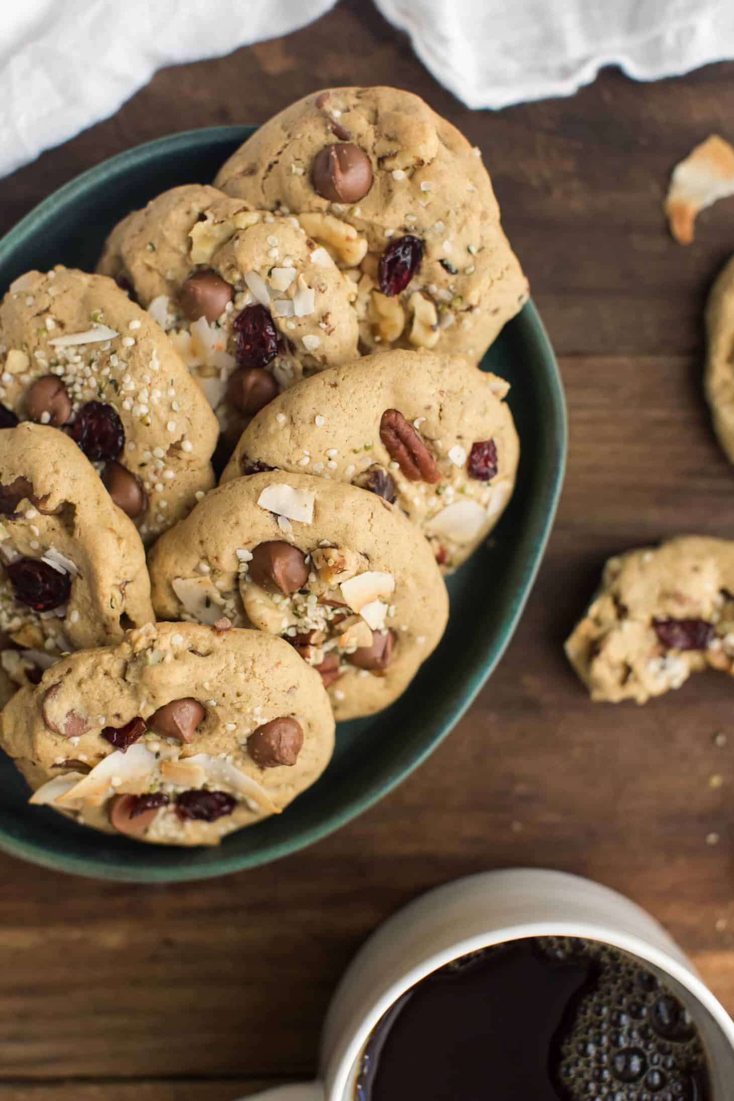 Gluten-Free Kitchen Sink Cookies | @naturallyella