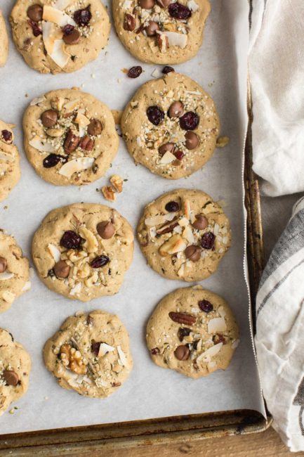 Kitchen Sink Cookies (gluten-free) | @naturallyella