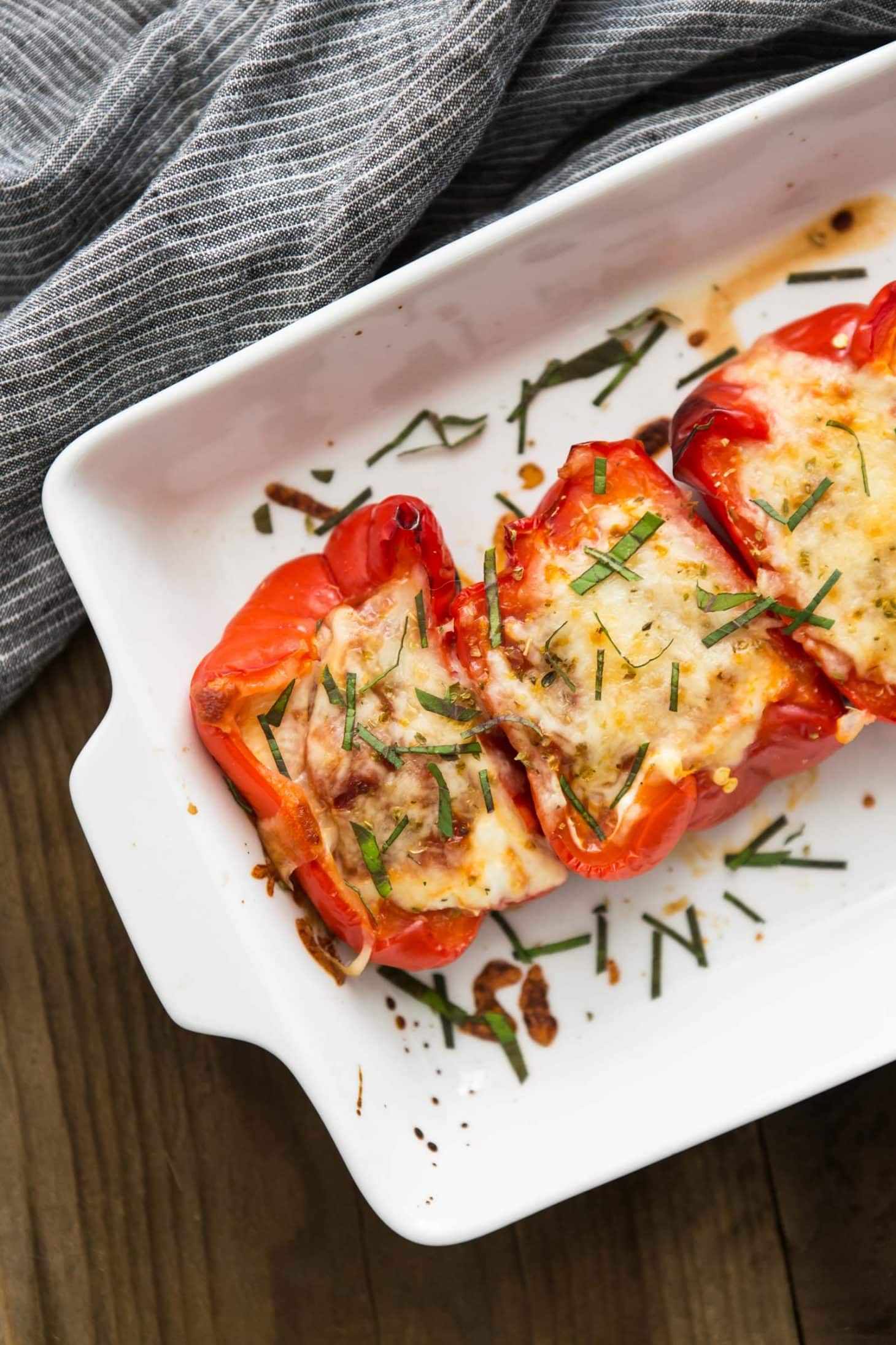 Lasagna Stuffed Peppers | @naturallyella