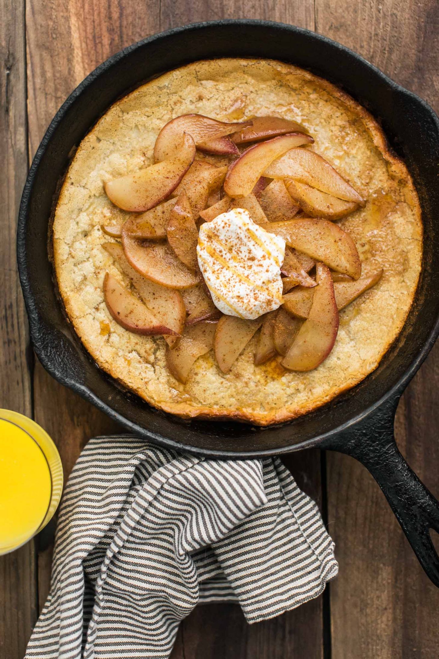 Sorghum Oven Pancake with Pear