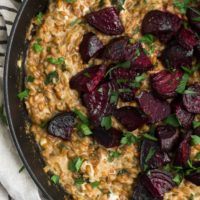 Cracked Spelt Risotto with Roasted Beets