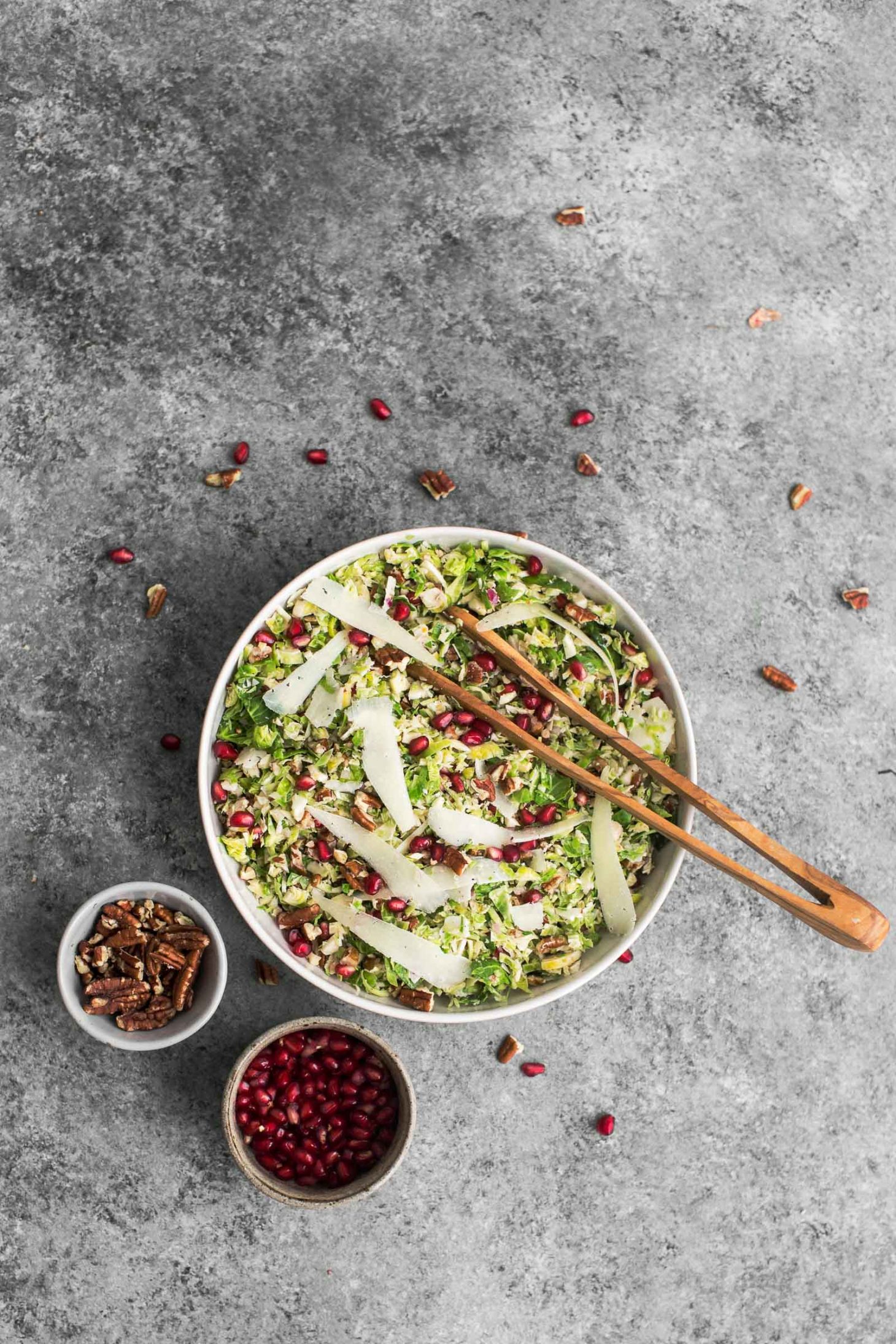 Shaved Brussels Sprout Salad with Manchego | @naturallyella