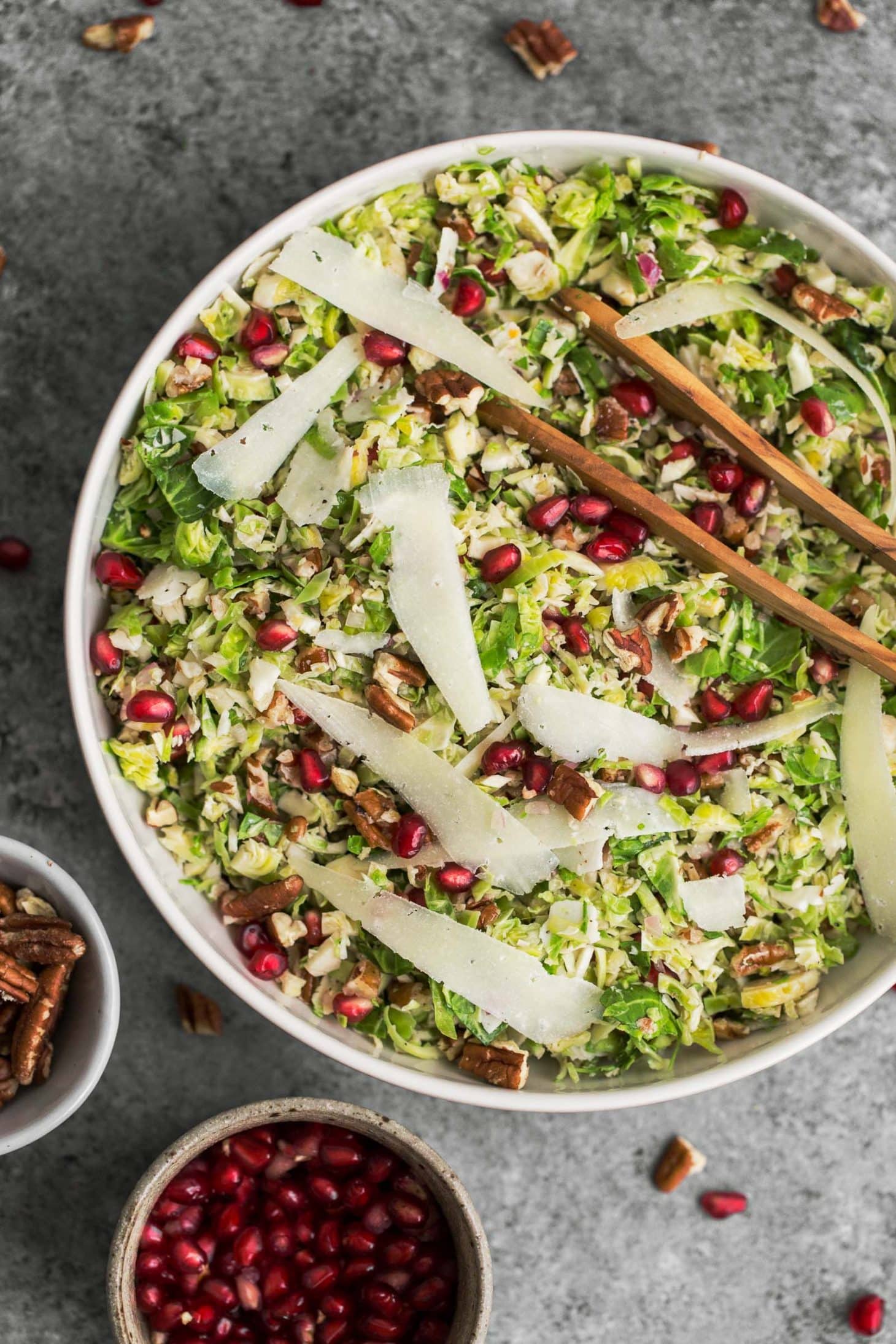 Shaved Brussels Sprout Salad with Manchego