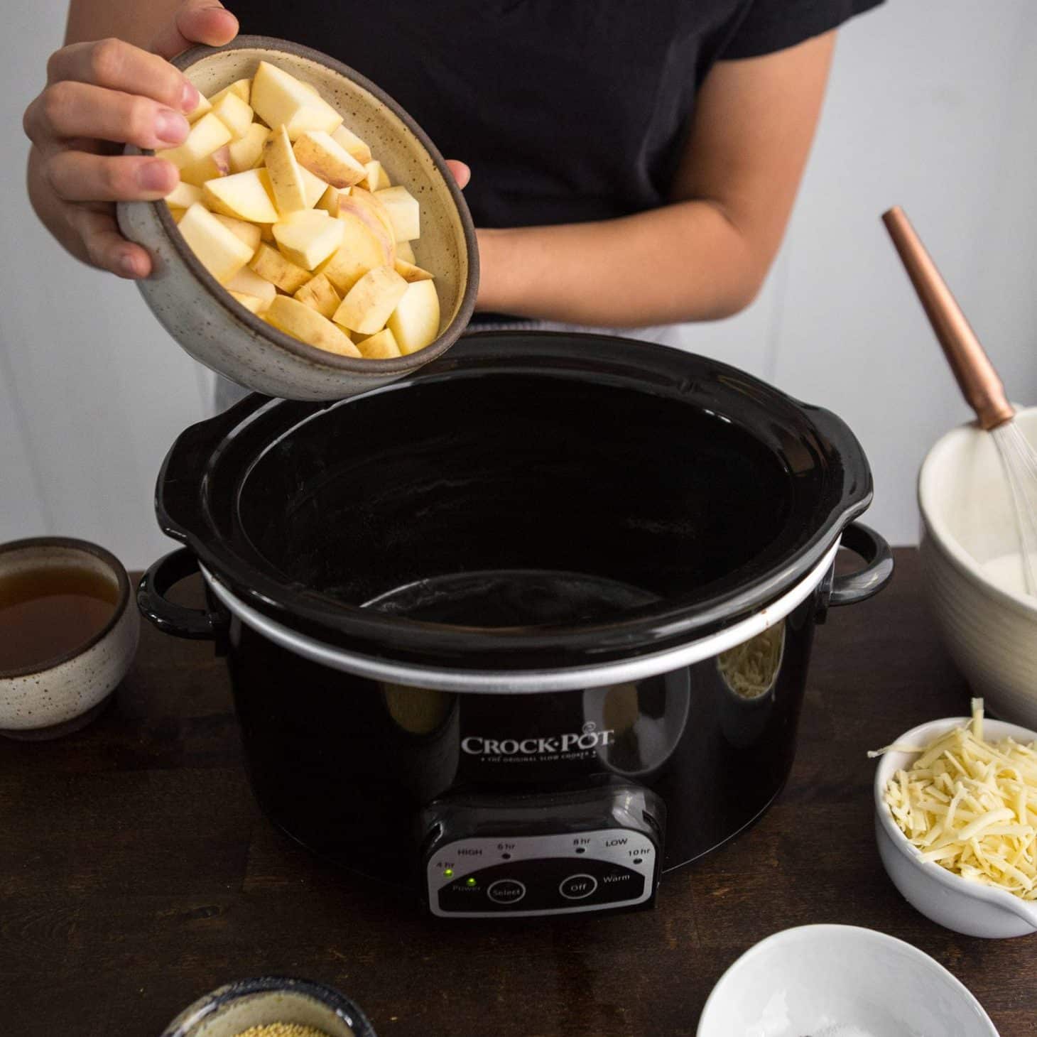 Slow Cooker Rutabaga Gratin with Millet