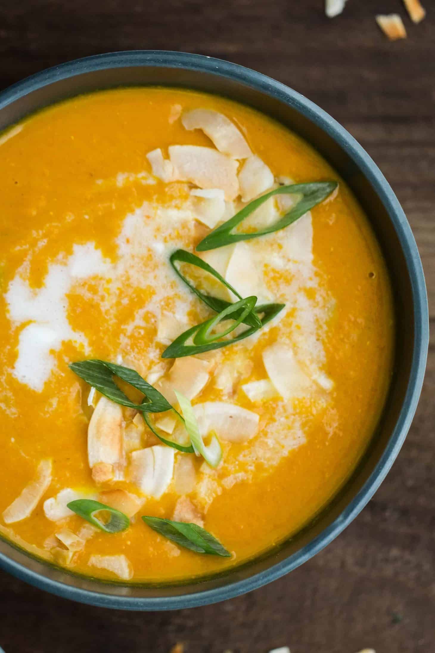 Curried Carrot Soup {Healthy Vegan Soup} 