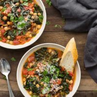 Kale and Chickpea Stew with Tomatoes | @naturallyella