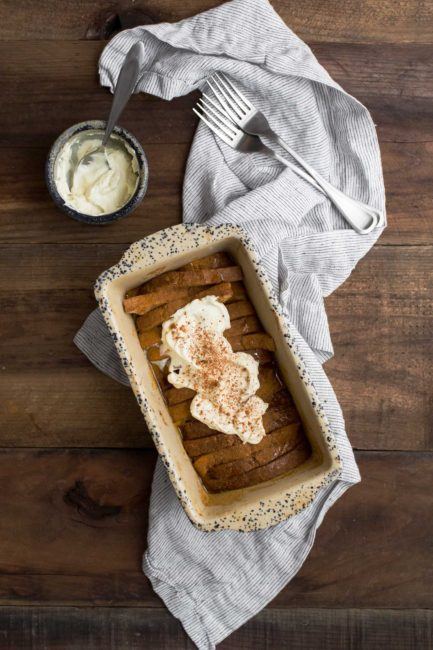 Easy Baked Pumpkin French Toast | @naturallyella