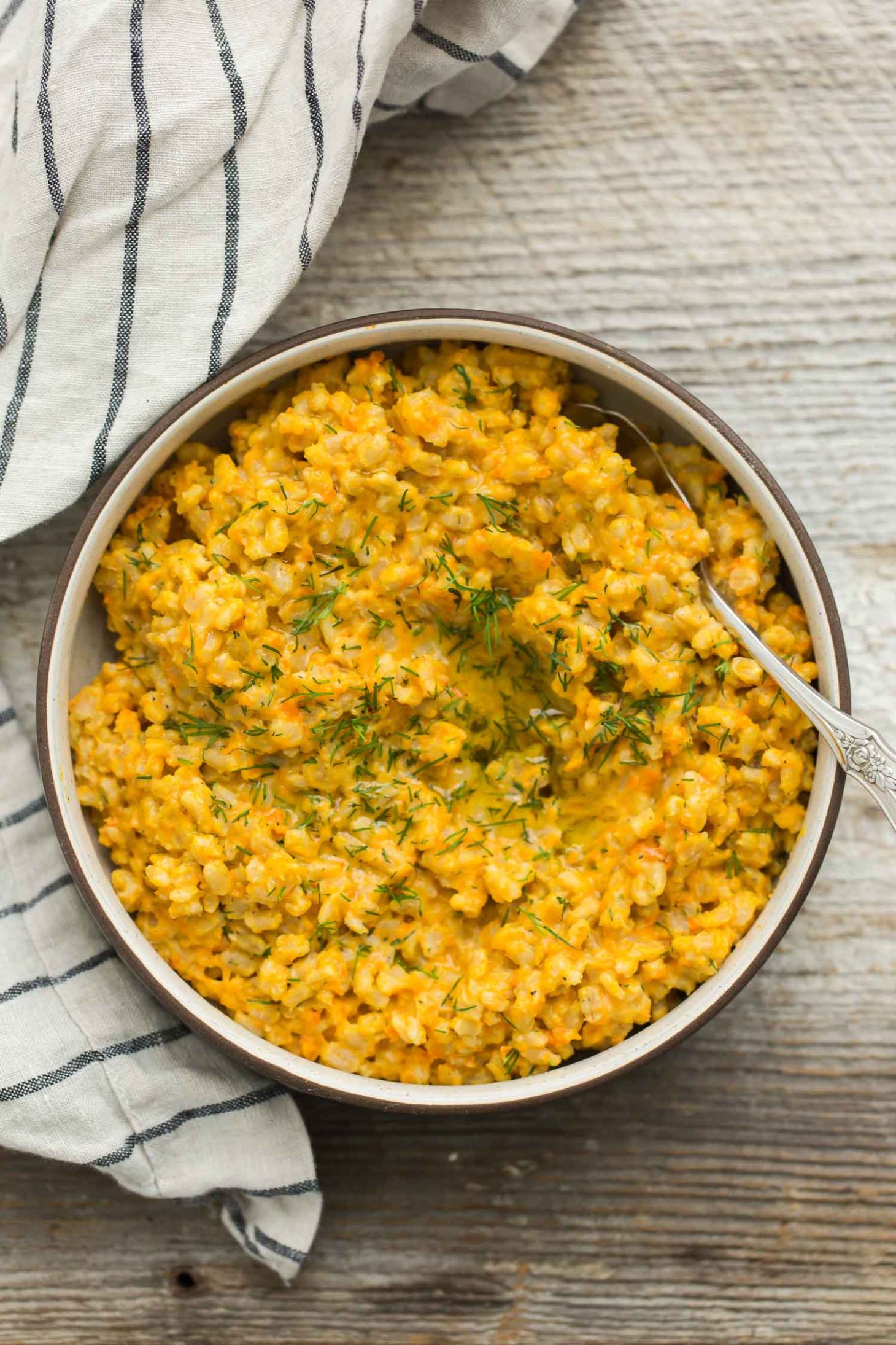 Baked Barley Risotto with Carrots | @naturalyella