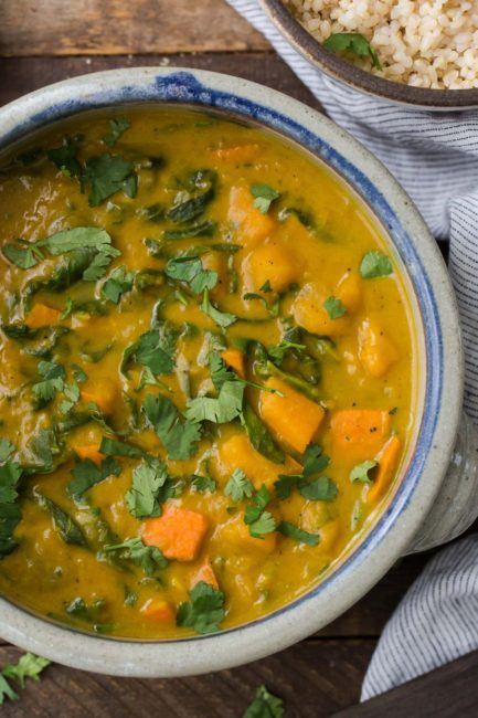 Red Kuri Curry with Chard and Coconut | @naturallyella