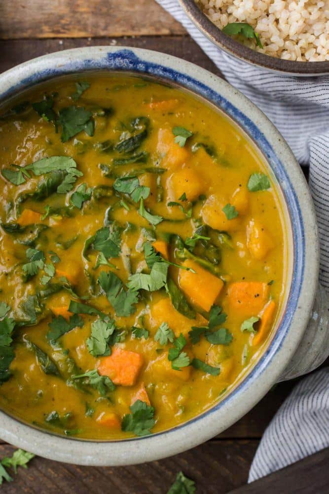 Red Kuri Squash Curry with Chard and Coconut | Naturally Ella