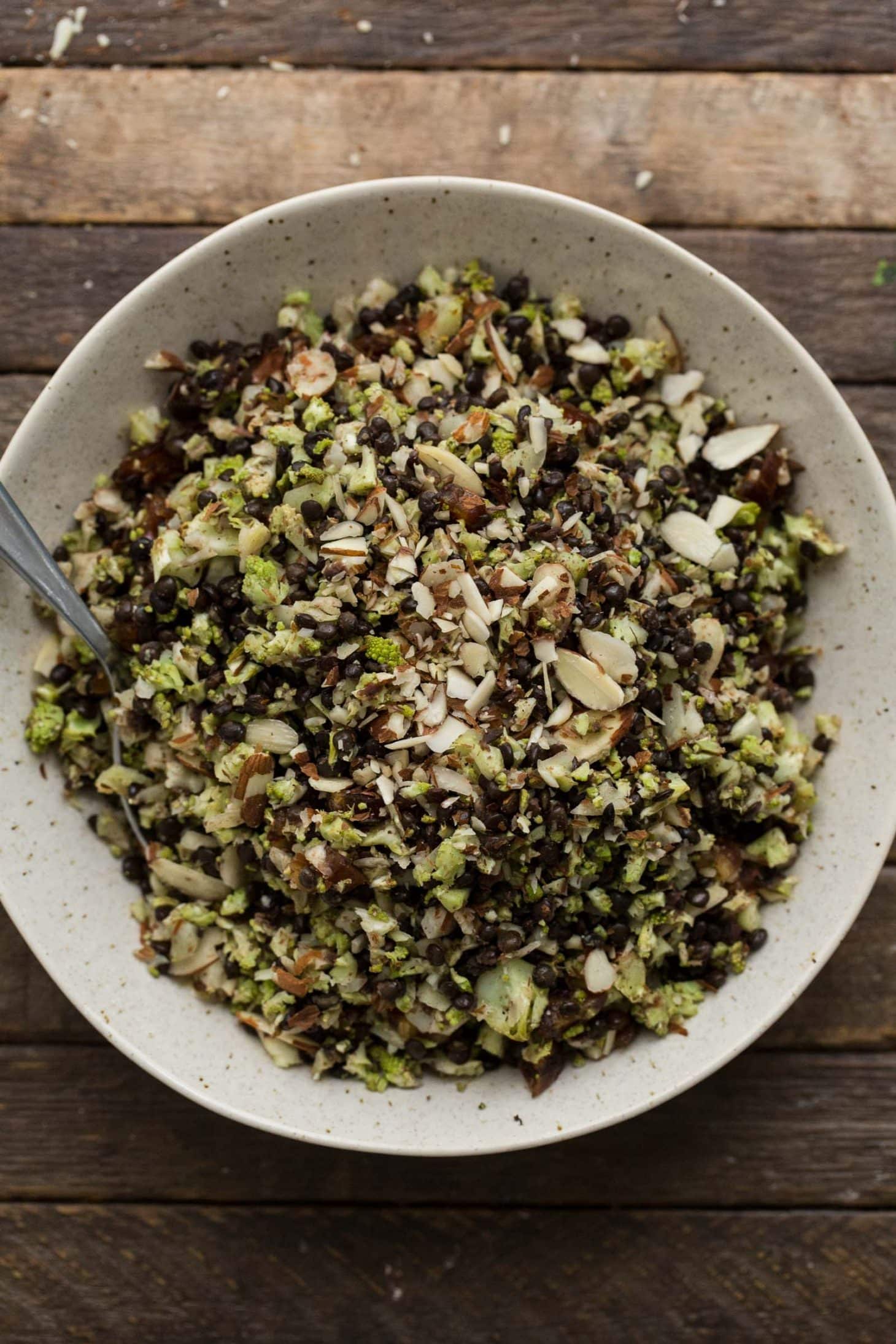 Romanesco Black Lentil Pilaf